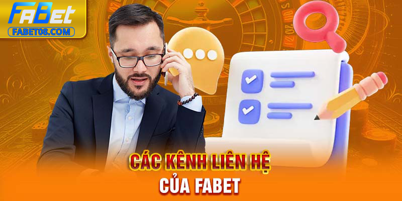 Các kênh liên hệ của Fabet